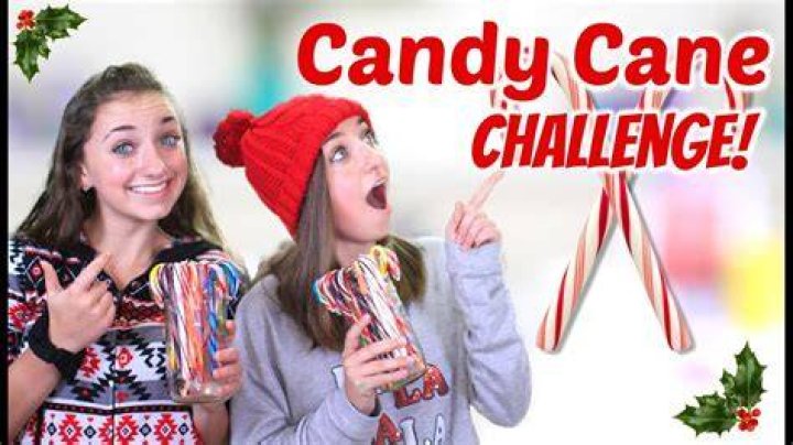 Candy Cane Challenge Brooklyn & Bailey YouTube