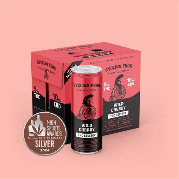 Cycling Frog THC+CBD Seltzer Wild Cherry Delta 9 Seltzer