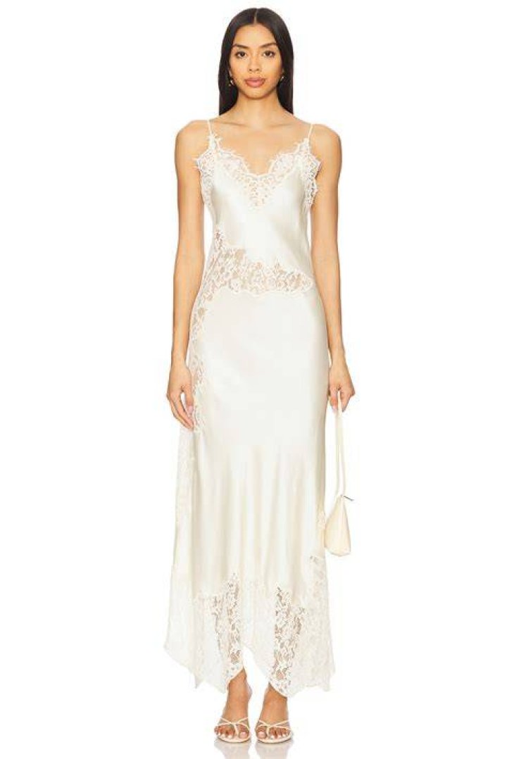 House of Harlow 1960 X REVOLVE Devina Midi Dress in Ivory & Black