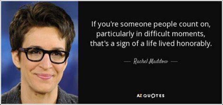 Rachel Maddow Quote &ldquo;Americans are incredibly religious as a nation, and we have gotten that