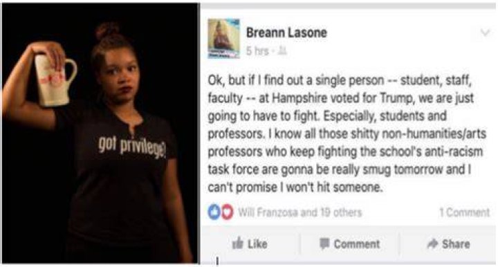 Ratchet Latina Chick Who Attacked White Girl At Hampshire College