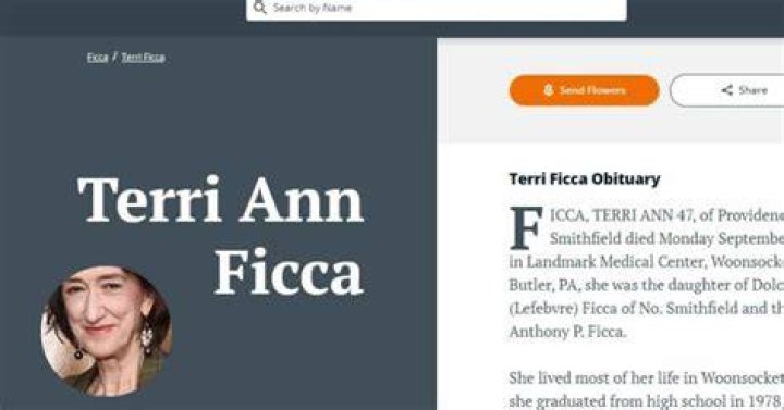 Terri Ficca Obituary And Cause Of Death What Happened To Terri Ficca ? SarkariResult